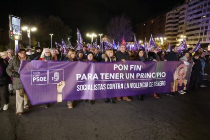 Manifestación por el 25-N en León.