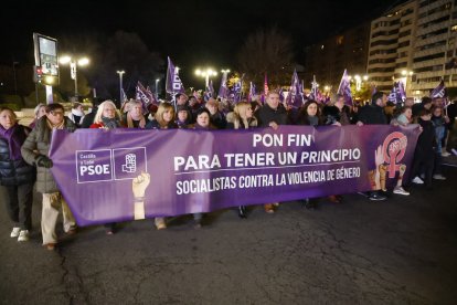Manifestación por el 25-N en León.