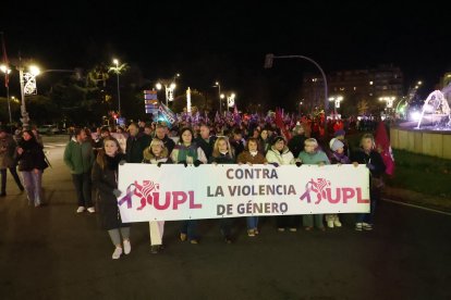 Manifestación por el 25-N en León.