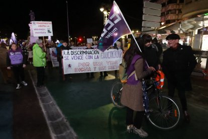 Manifestación por el 25-N en León.