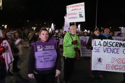 Manifestación por el 25-N en León.
