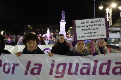 Manifestación por el 25-N en León.