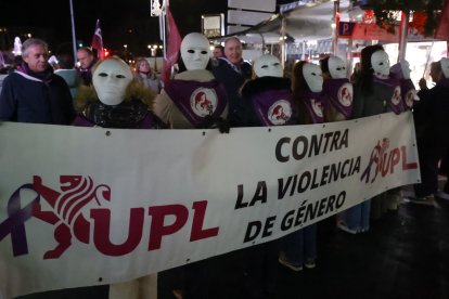 Manifestación por el 25-N en León.
