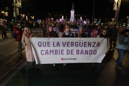 Manifestación por el 25-N en León.