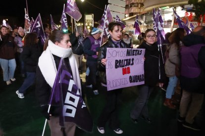 Manifestación por el 25-N en León.