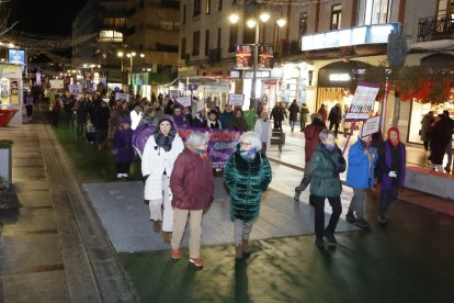 Manifestación por el 25-N en León.