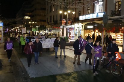 Manifestación por el 25-N en León.