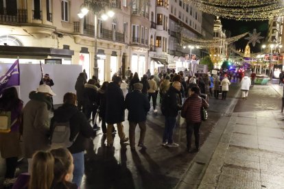 Manifestación por el 25-N en León.
