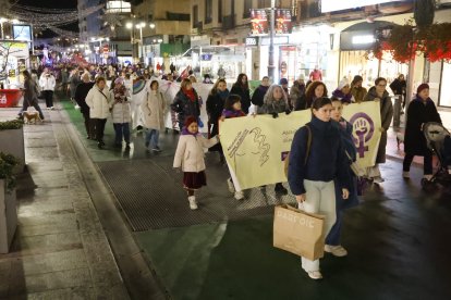 Manifestación por el 25-N en León.