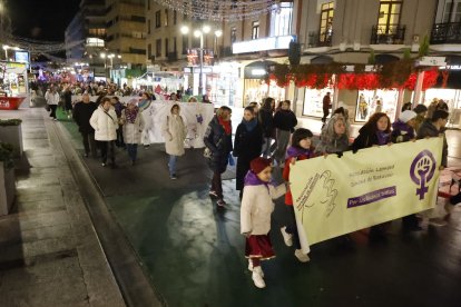 Manifestación por el 25-N en León.