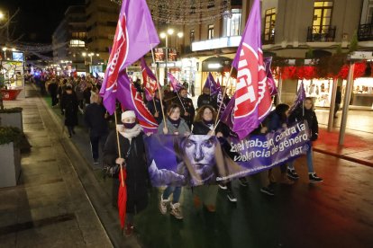 Manifestación por el 25-N en León.