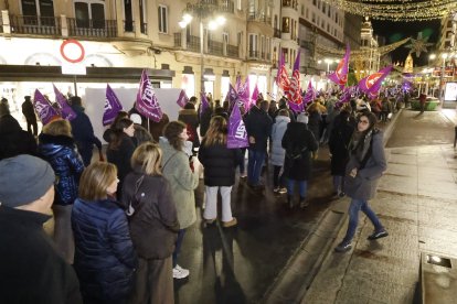 Manifestación por el 25-N en León.