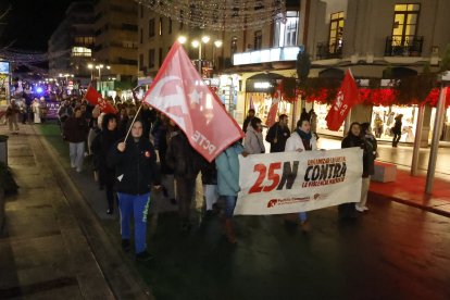 Manifestación por el 25-N en León.