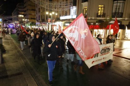 Manifestación por el 25-N en León.