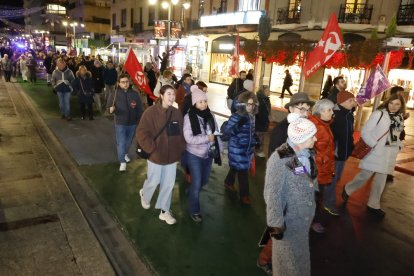 Manifestación por el 25-N en León.