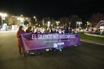 Manifestación por el 25-N en León.