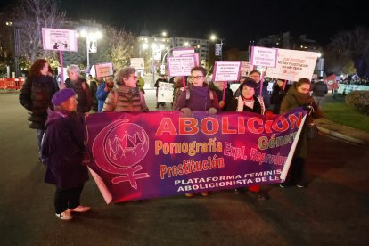 Manifestación por el 25-N en León.