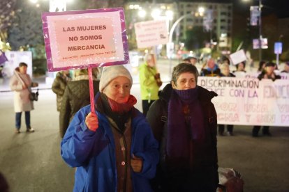 Manifestación por el 25-N en León.