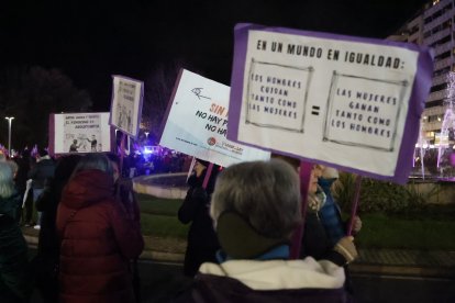 Manifestación por el 25-N en León.