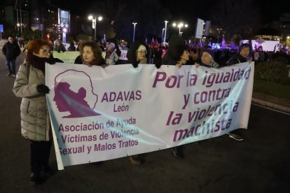 Manifestación por el 25-N en León.