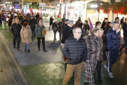 Manifestación por el 25-N en León.