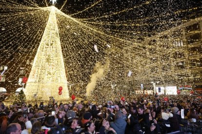 Encendido de las luces de Navidad en León 2025.