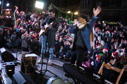Encendido de las luces de Navidad en León 2025.