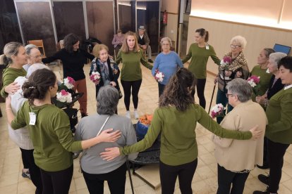 Usuarios de Santa Luisa en los ensayos