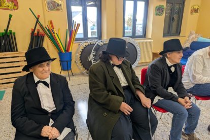 Un momento de los ensayos.