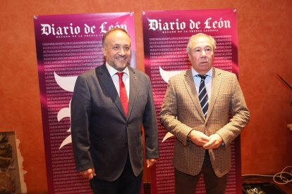 El presidente de la Diputación de León y el director de Diario de León.