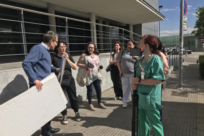 Diferentes momentos del rodaje.