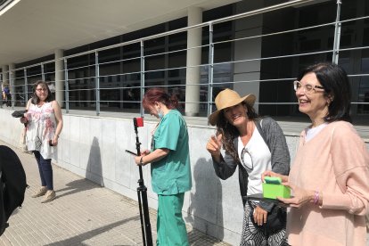 Diferentes momentos del rodaje.