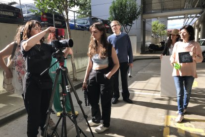 Diferentes momentos del rodaje.