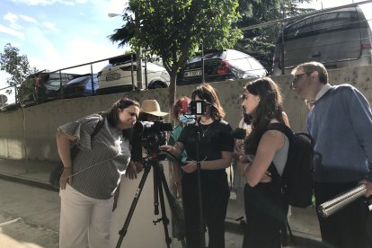 Diferentes momentos del rodaje.