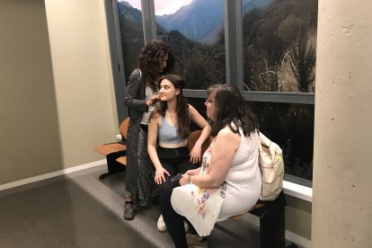 Diferentes momentos del rodaje.