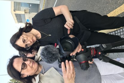 Diferentes momentos del rodaje.