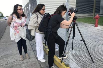 Diferentes momentos del rodaje.