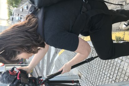 Diferentes momentos del rodaje.