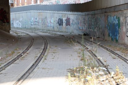Dejadez y abandono de la línea de Ancho Métrico en León.