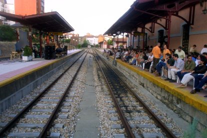 Concierto de jazz en la estación de Matallana en el año 2000.
