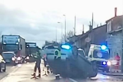 Estado en el que quedaron los vehículos.