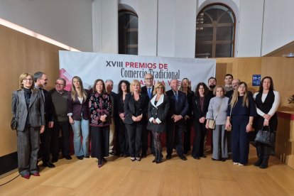 Galardonados en la XVIII edición de los premios de Comercio Tradicional de Castilla y León.