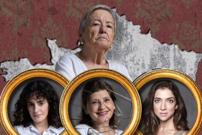 Las actrices que interpretan la obra.