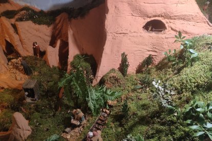 Las Médulas en el Belén de Villaverde de la Abadía.