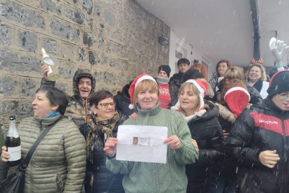 Mucha alegría en Villablino por el Gordo de Navidad.