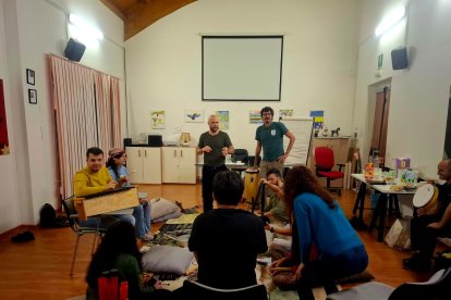 Un momento de la reunión en Italia.