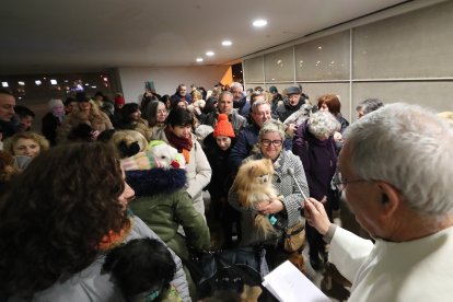 Festividad de San Antón en la iglesia de La Rosaleda de Ponferrada