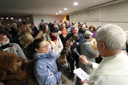 Festividad de San Antón en la iglesia de La Rosaleda de Ponferrada