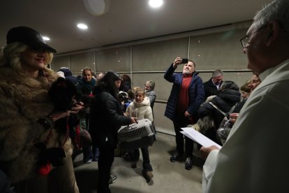 Festividad de San Antón en la iglesia de La Rosaleda de Ponferrada