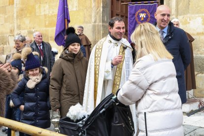 Bendición de San Antón a los animales en León.